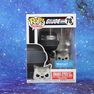 Funko Pop G.I. Joe Snake Eyes with Timber #78 Walmart Exclusive